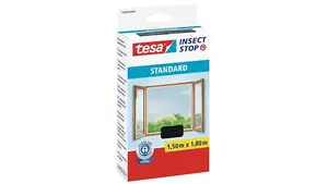 Mosquito net Tesa 55680-01 for window, anthracite, 1500×1800 mm