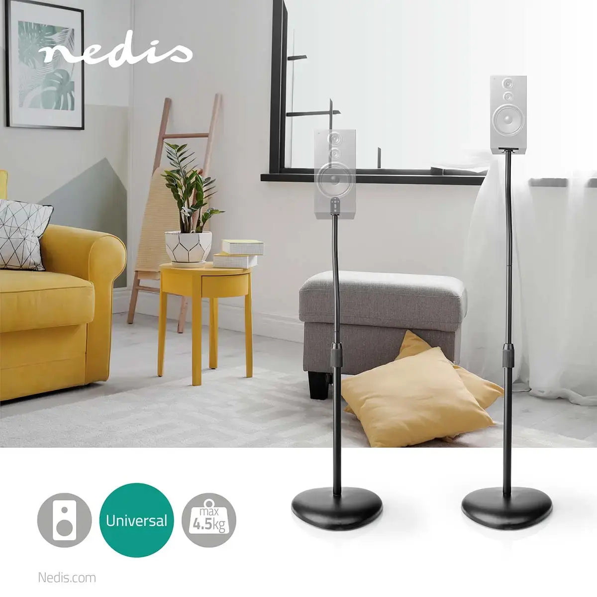 Nedis SPMT2750BK speaker stand Photo 11