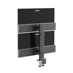 Monitor mount ALOGIC ED34VMSSGR clamp stand for up to 34" screens, dual display, 12 kg capacity, grey