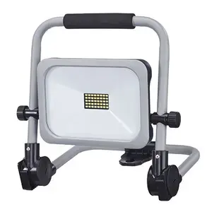 Prožektors REV 2620012010, LED 20 W, 6500 K, IP54, III klase, melns/pelēks, bateriju barots