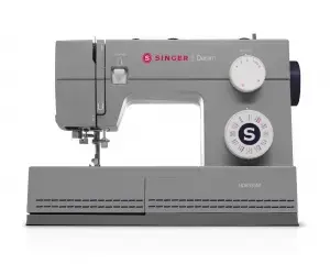 SINGER Heavy Duty Automatic sewing machine — Electric, 32 stitch patterns, free arm, rotary control, grey