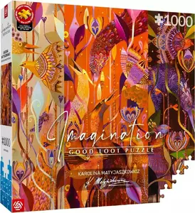 Koka puzle cenega publishing Good Loot Imagination — Karolina Matyjaszkowicz 'W Ptasim Gąszczu' triptihs, 1000 detaļas