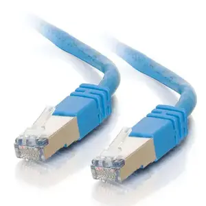 Networking cable LOGON SSTP Cat6a Blue 3 m, RJ-45 to RJ-45, shielded