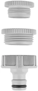 Ūdens krāna savienojumu komplekts GARDENA 1" – 3/4" – 1/2" āra lietošanai