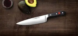 Кухонный нож wusthof CLASSIC W-1040100118, лезвие 18 см, цельнометаллический, нержавеющая сталь