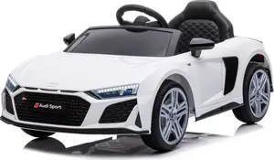 Bērnu elektromobilis Lean Cars Audi R8 Lift A300 — bateriju darbināms, balts