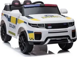 Детский электрический автомобиль на аккумуляторе lean cars BBH-021 — полицейский стиль, белый