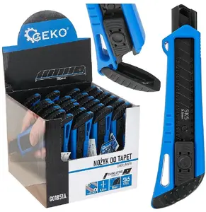 Wallpaper knife GEKO type no. 2 blade 100×18×0.5 mm for cutting and trimming