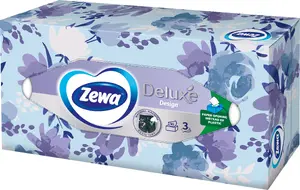 Facial tissues Zewa Deluxe disposable, 3-ply, 90 pcs box