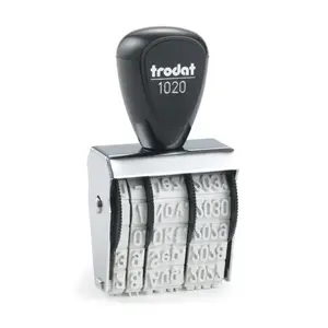 Date stamp Trodat 1020 — self-inking date stamp, imprint width 40 mm, black