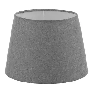Lamp shade EGLO 1+1 VINTAGE Universal Grey fabric linen, height 145 mm