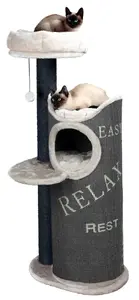 Trixie Juana Scratching Post for Cats — Plush, Beige/Grey, Ø11 cm, 570×460 mm