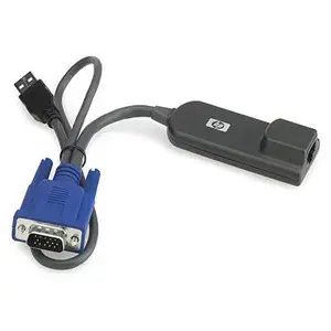 KVM CAT5 USB Interface Adapter cable, HP (MPN 336047B21) — RJ-45, VGA, USB