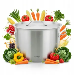 Cooking Pot KingHoff KH-2029 stainless steel lid Ø55 cm 83 L gastronorm pot