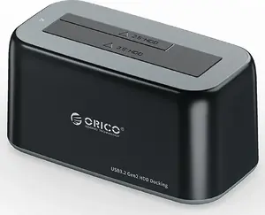 Doku stacija ORICO priekš 2,5"/3,5" SATA HDD/SSD — melna