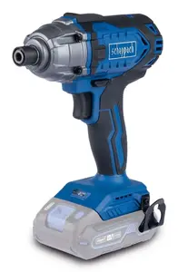 Ударный гайковерт Scheppach C-ID180-X, 1/4" хвостовик, 20 В аккумулятор, 2800 об/мин, 180 Н·м, чёрно‑синий