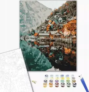 Paint-by-numbers kit Norimpex BRUSHME BR-BS34803, canvas 40x50 cm, Gelstatt view, 1 pc