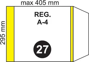 Document cover Folplast adjustable A4 NR 27 pack of 20
