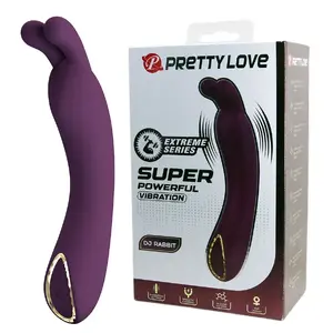 G-spot vibrator Pretty Love DJ Rabbit Purple — rechargeable, rabbit-style, dual stimulation