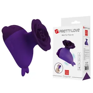 Mini vibrator with clip Pretty Love Dolphin (compact personal massager)