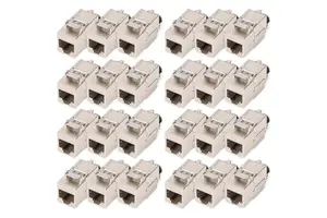 Кийстон-модуль DIGITUS CAT 8.1 экранированный плоский RJ-45, безинструментальный монтаж — 24 шт.