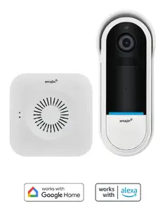 Doorbell chime Netatmo omajin OVD-01-EU — wireless 2.4 GHz, 5 MP camera, 140° view, microSD, AA battery 6700 mAh, plastic housing