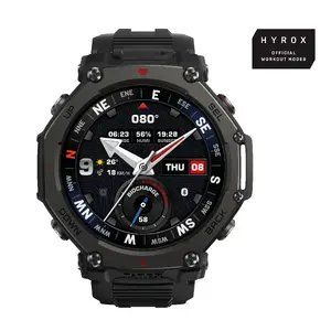 Smartwatch Huami Amazfit T‑Rex 3 Pro 48 mm, 1.5" AMOLED 480×480, GPS, Wi‑Fi, 700 mAh, Titanium/Polymer, Black