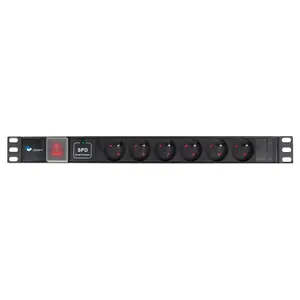 Surge protector LOGON TUPS047 — 6 AC outlets, 1.5 m cable, power LED