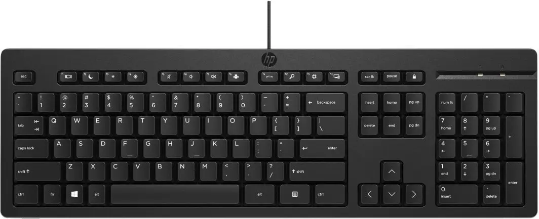 Vadu tastatūra HP 125 Wired Keyboard