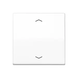 Wall plate / switch cover Jung AS101PWW, plastic screwless design, 1 piece
