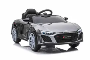Bērnu braucamais-šūpošanās LEAN Cars 9045 — sudrabots, ar gaismas efektiem, darbojas uz baterijām