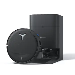 Putekļu sūcējs robots Ecovacs DEEBOT T80S OMNI — bezmaisveida pelnu tvertne 0,22 L, 297 min darbība, 6400 mAh akumulators, stacija ar uzlādi un attīrīšanu