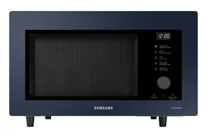 Комбинированная микроволновая печь Samsung MC32DB7746KD, настольная, 32 л, 900 Вт, LED-дисплей, поворотное и сенсорное управление, темно‑синяя