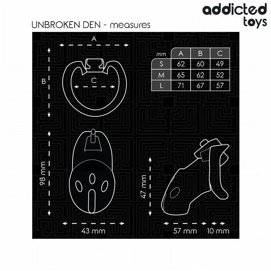 ADDICTED TOYS LOCKED Unbroken Den — клетка 9,8 см Photo 5