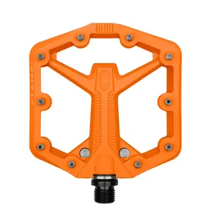 Velosipēda pedālis Crankbrothers Stamp 1 Gen 2 — platforma Composite/Nylon, ass Chromoly 4140, 100×100 mm, 160,5 g (pāris)