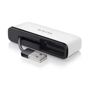 USB 2.0 хаб Belkin F4U021BT — 4 порта, 480 Мбит/с, чёрно‑белый