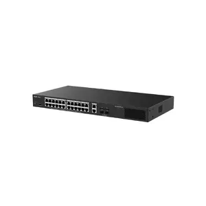 Network switch RUIJIE RG-ES228GS-LP — Managed L2, 26x Gigabit (10/100/1000) with PoE, desktop, Black
