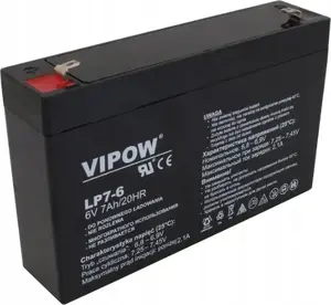 Sealed Gel Battery VIPOW 6V 7Ah for Ride-On Toys and Small Electronics