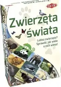 Board Game TACTIC Tactic Quizy świata - zwierzęta świata — quiz game about animals
