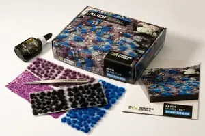 Gamers Grass Tuft Starter Boxes - Alien Grass scale model tufts starter set, multicolour