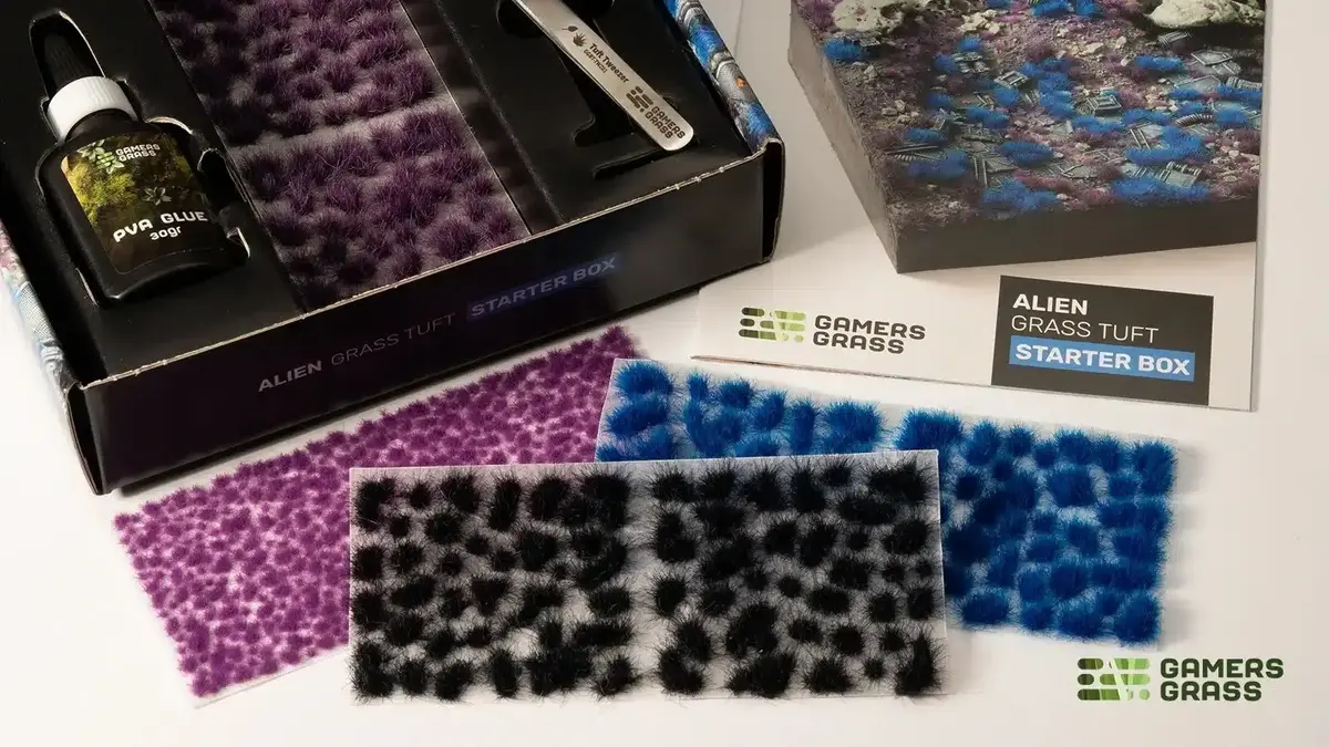 Gamers Grass Tuft Starter Boxes - Alien Grass Photo 5