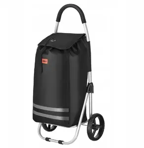 Iepirkumu ratiņi Nils Extreme NC4304 — salokāmi, 45 l tilpums, melni