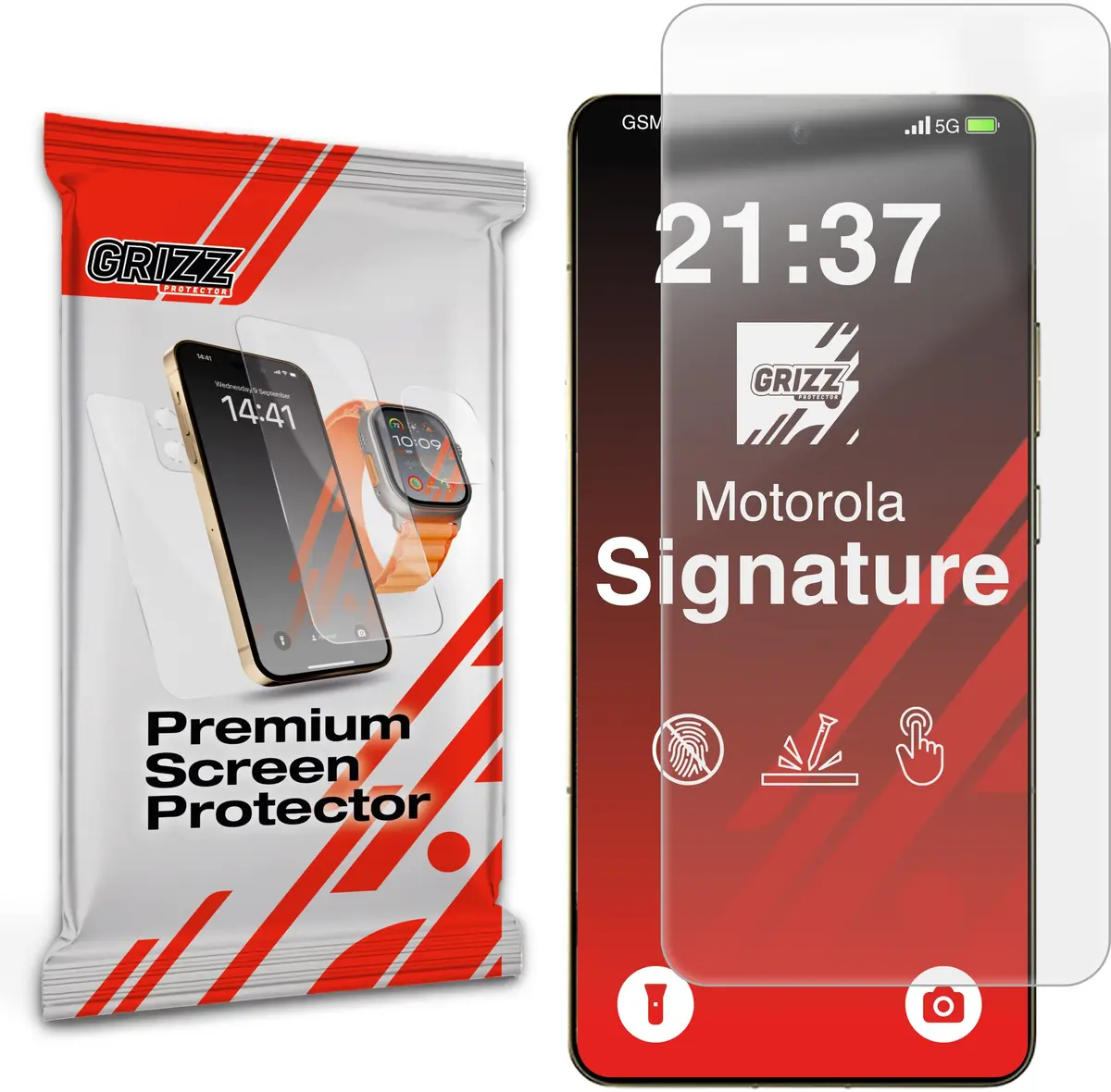 Aizsargplēve GrizzGlass PaperScreen priekš Motorola Signature