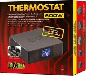 Thermostat timer heater 600 W day/night with dual socket Exo Terra EX-4635