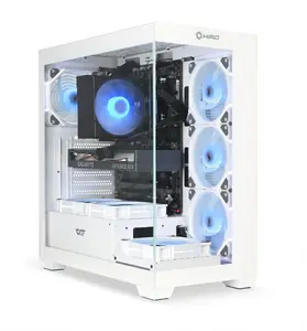 Stacionārais dators HIRO Aurora White Edition — Intel i5-14400F, RTX 5050 8GB, 32GB RAM, 1TB SSD, Wi‑Fi, Windows 11