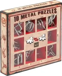 Eureka Puzzle Mania — набор из 10 красных головоломок для детей и взрослых