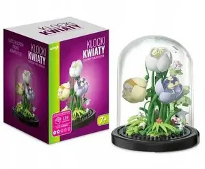 Konstruktoru komplekts Artyk 139 detaļas — ziedi, tulpes, kupols