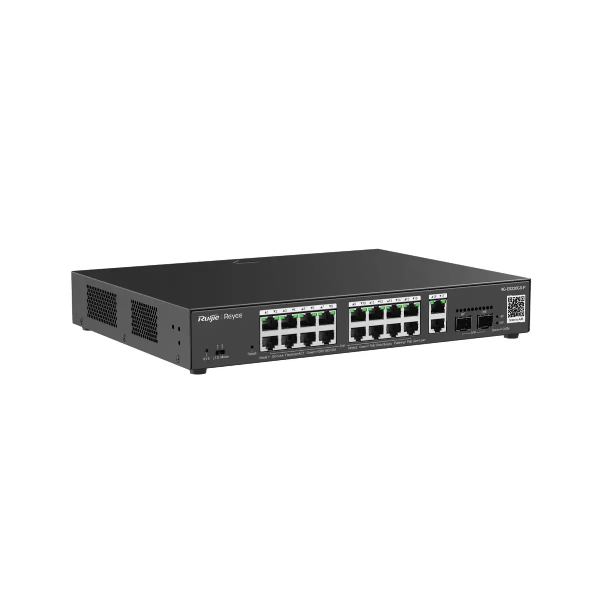 Ruijie RG-ES220GS-P управляемый L2 Gigabit PoE коммутатор Photo 3