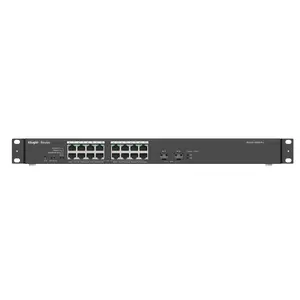 Nenodrošināms L2 Gigabit PoE slēdzis Ruijie Networks RG-ES118GS-P-L — 18x RJ-45 (10/100/1000), PoE, 19" montāža, melns