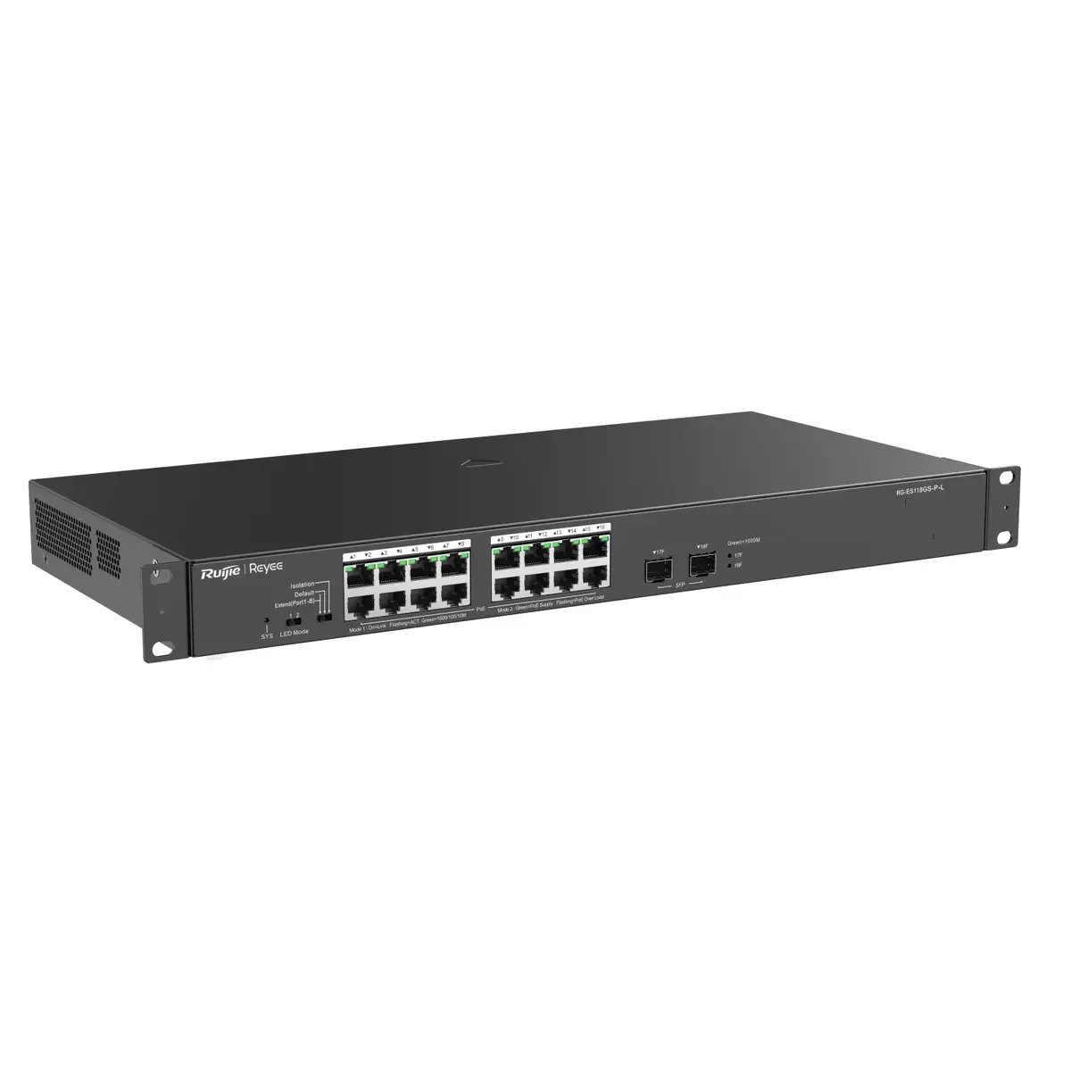 Ruijie RG-ES118GS-P-L Неуправляемый L2 Gigabit PoE Photo 3